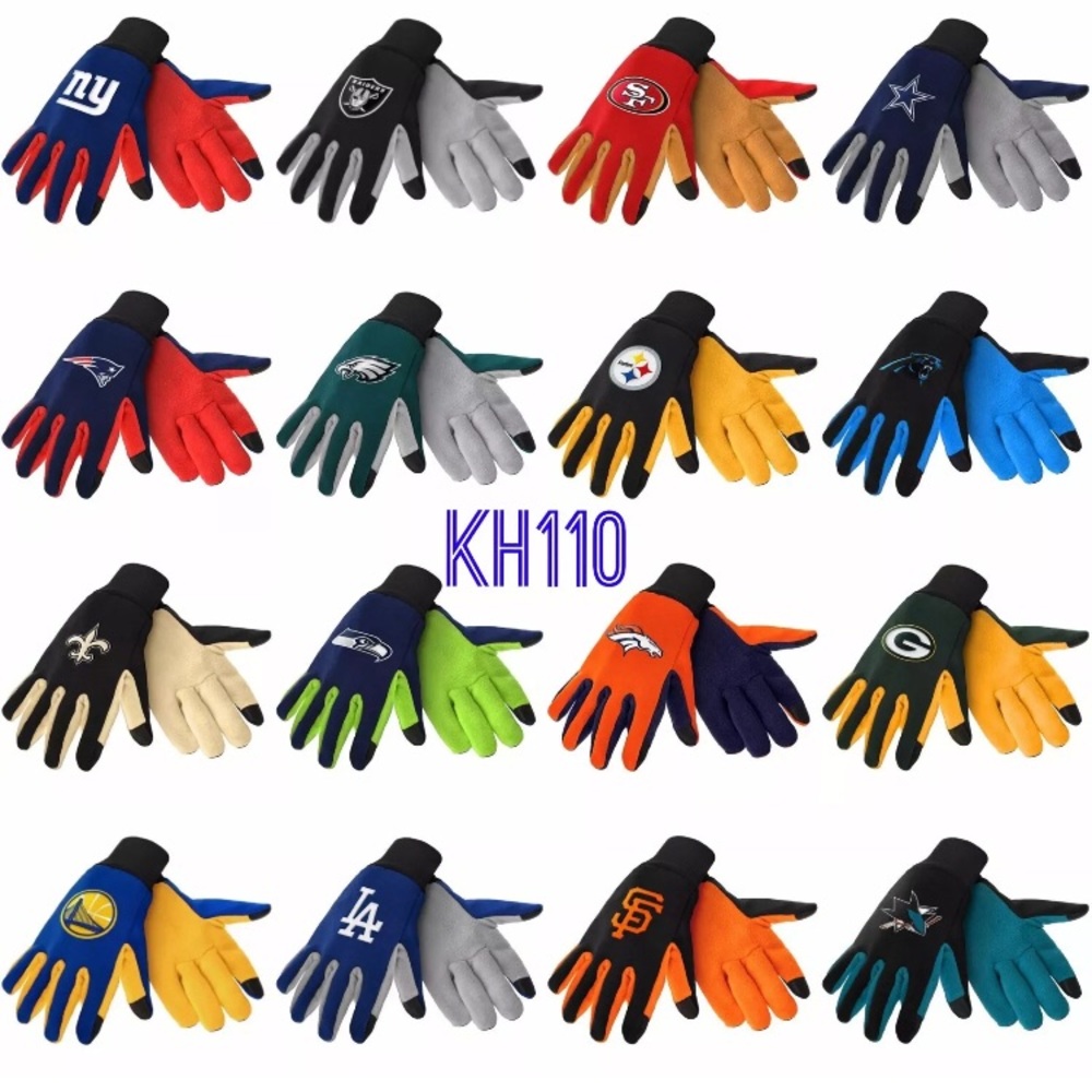 NFL / NBA/  MLB /NHL Team Texting Techno Gloves